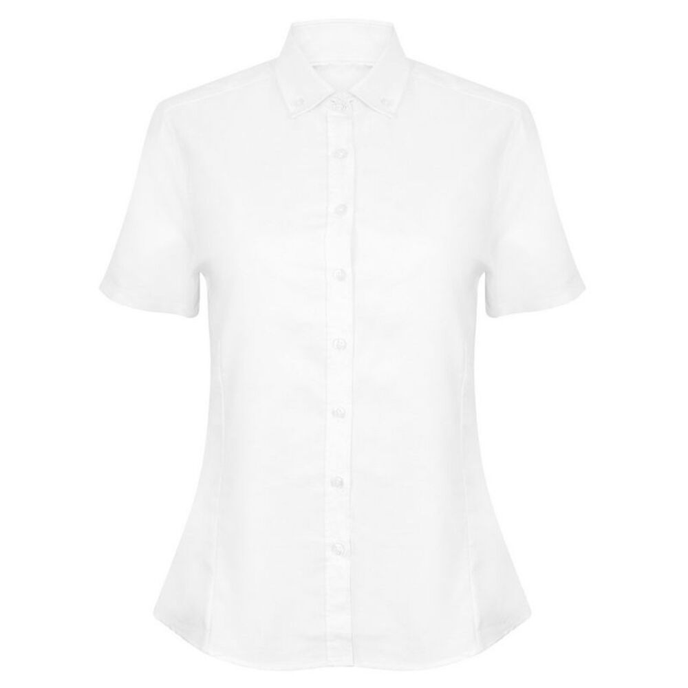 Henbury Womens/Ladies Oxford Modern Shirt / White